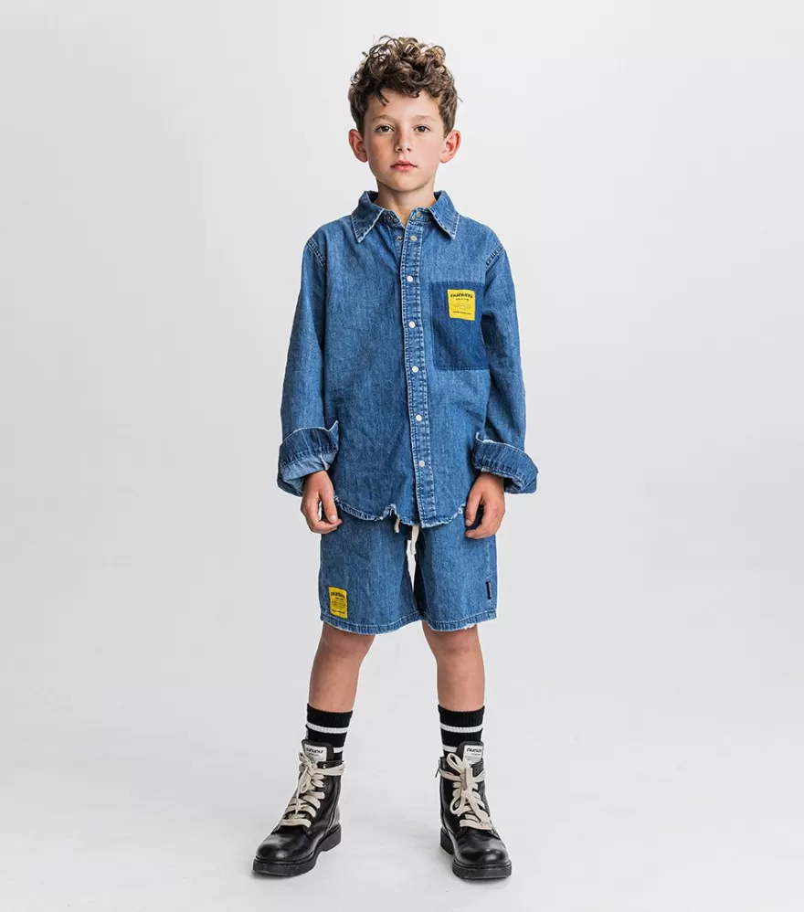 Light Denim Shorts<NUNUNU Online