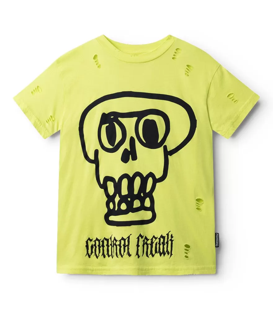 Oversized Kooky Skull T-Shirt<NUNUNU Discount