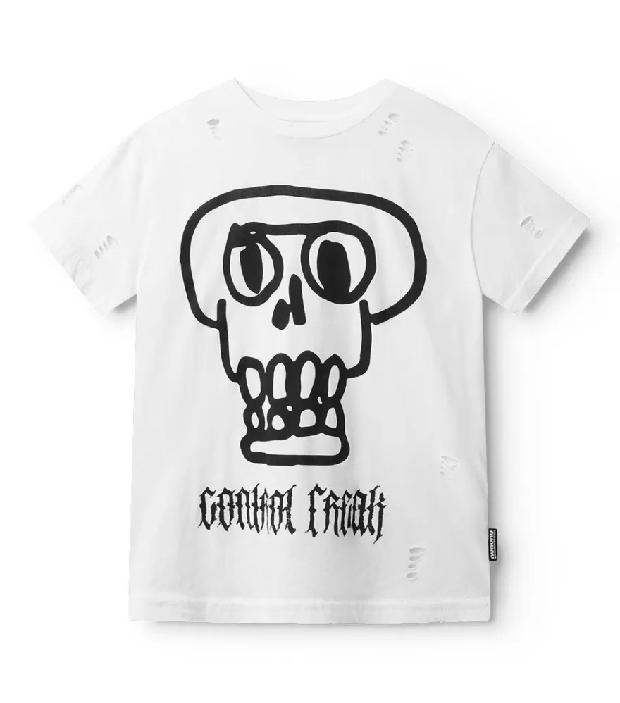 Oversized Kooky Skull T-Shirt<NUNUNU Outlet