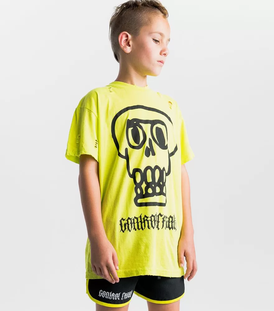 Oversized Kooky Skull T-Shirt<NUNUNU Discount