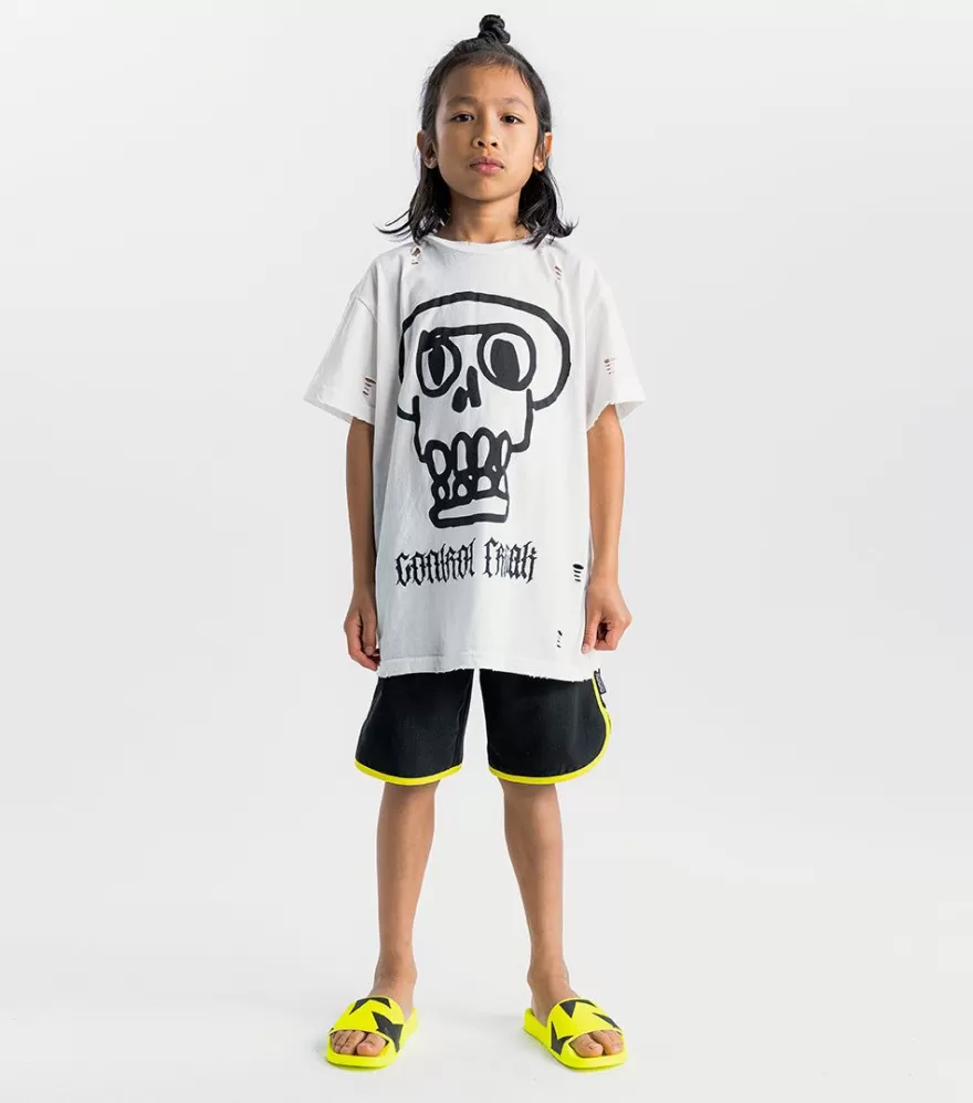 Oversized Kooky Skull T-Shirt<NUNUNU Outlet