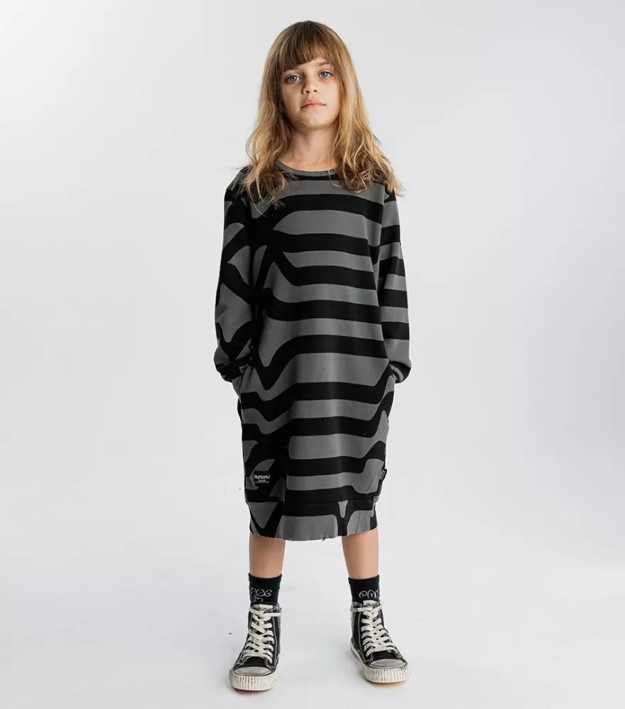 Road Web Dress<NUNUNU Cheap