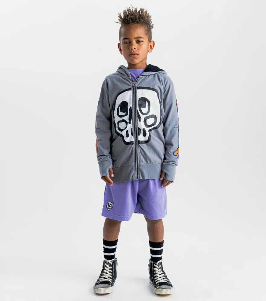 Silou Skull Light Zip Hoodie<NUNUNU Shop